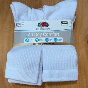 Fruit of the Loom Women's Crew Socks- NWT